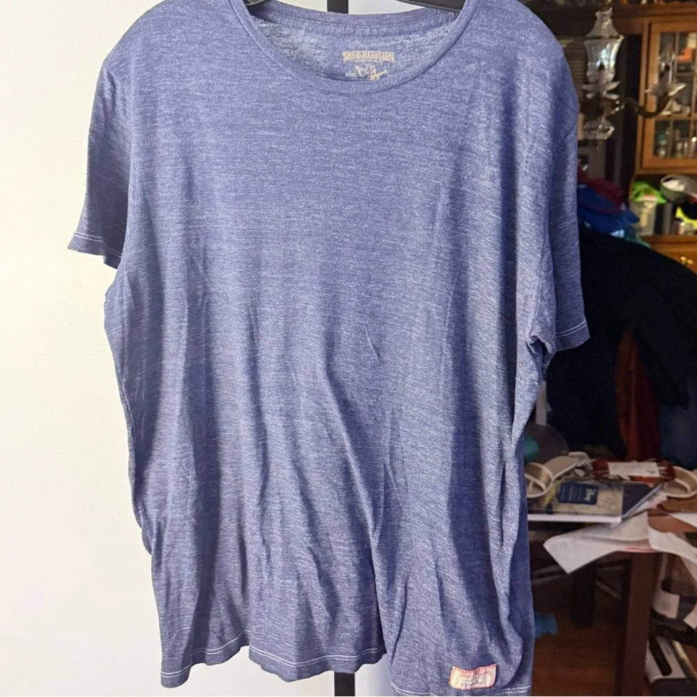 True Religion Sportswear Blue Short Sleeve T-Shirt, size XL